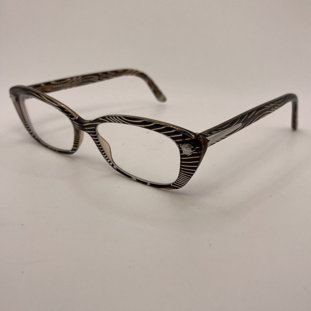 Versace Eyeglasses Women’s MOD.3159 934 Striped Cat Eye 53-16 135 *Frames Only*